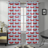 Sausage Pattern Print Design 02 Gauze Curtain