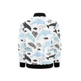 Cute dolphins Childish Style pattern Kids' Boys' Girls' Bomber Jacket