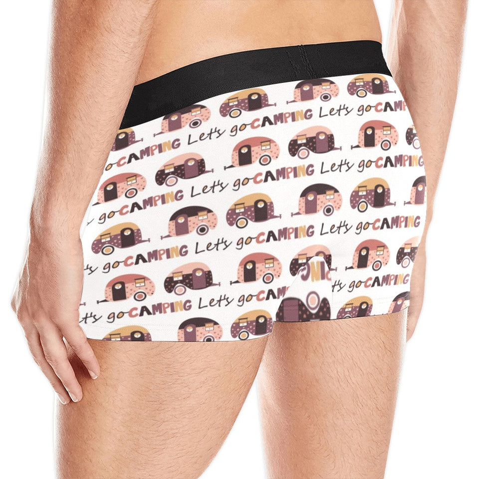 Camper Van Pattern Print Design 01 Men's All Over Print Boxer Briefs Men's Underwear