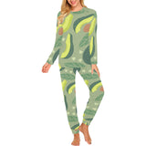 Avocado pattern Women's All Over Print Pajama Set