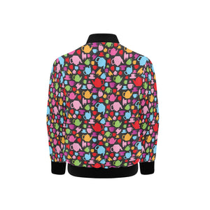 Tea pots Pattern Print Design 01 Kids' Boys' Girls' Bomber Jacket