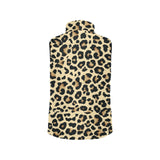 Leopard print design pattern Women's Padded Vest