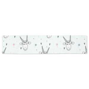 Cute goat design pattern Table Runner