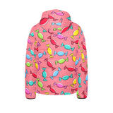 Colorful wrapped candy pattern Kids' Boys' Girls' Padded Hooded Jacket