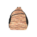Brick Printed Pattern Print Design 04 All Over Print Chest Bag