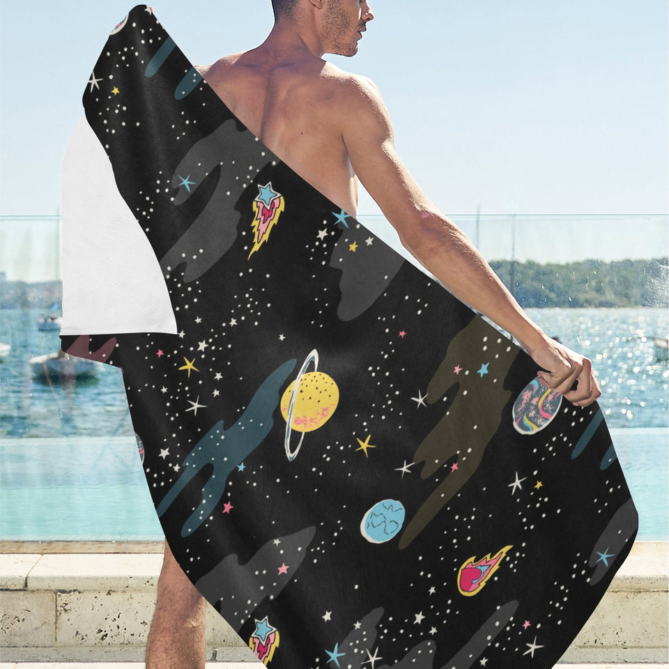 space pattern Beach Towel
