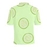Cucumber pattern Men's All Over Print Polo Shirt