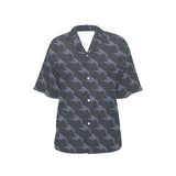 Swordfish Pattern Print Design 03 Women's All Over Print Hawaiian Shirt