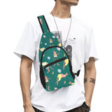 Kangaroo leaves pattern All Over Print Chest Bag