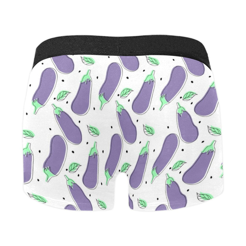 Eggplant Pattern Print Design 05 Men's All Over Print Boxer Briefs Men's Underwear