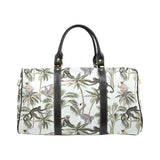 Monkey sloth lemur palm trees pattern Travel Bag