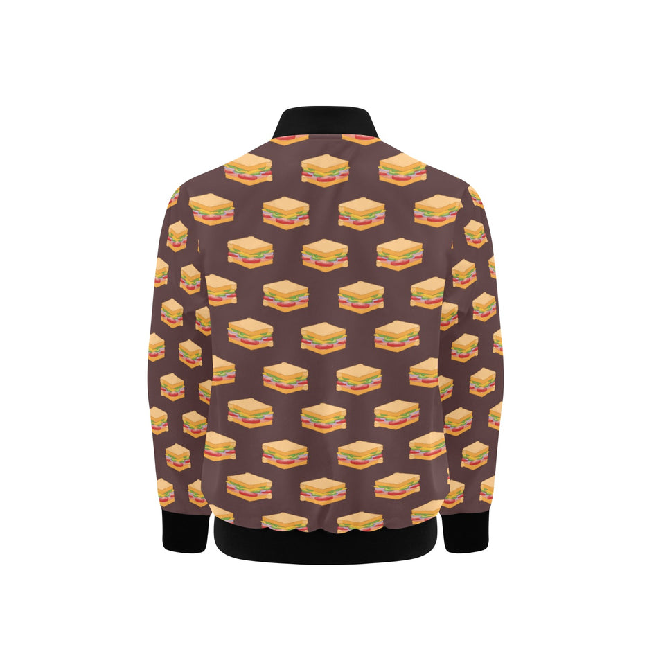 Sandwich Pattern Print Design 04 Kids' Boys' Girls' Bomber Jacket