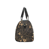 Gold peacock feather pattern Travel Bag