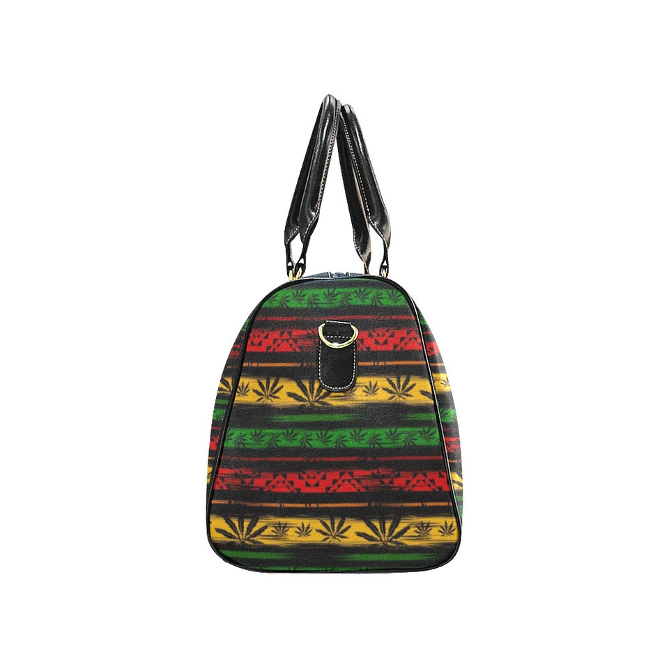 Canabis Marijuana Weed Pattern Print Design 04 Travel Bag