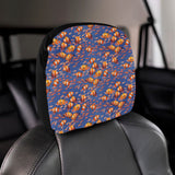 Clown Fish Pattern Print Design 04 Car Headrest Cover