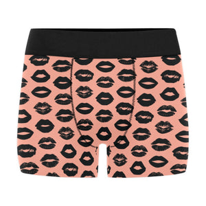 Lips Pattern Print Design 02 Men's All Over Print Boxer Briefs Men's Underwear