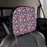 Goldfish Pattern Print Design 04 Car Headrest Cover