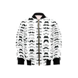 Mustache Beard Pattern Print Design 04 Kids' Boys' Girls' Bomber Jacket
