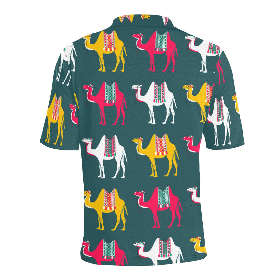 Camel pattern Men's All Over Print Polo Shirt