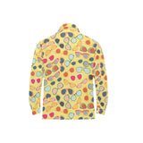 Sun Glasses Pattern Print Design 05 Men's Long Sleeve Polo Shirt