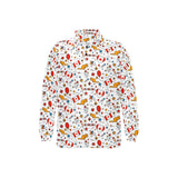 Canada Pattern Print Design 03 Men's Long Sleeve Polo Shirt