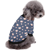Tea pots Pattern Print Design 04 All Over Print Pet Dog Round Neck Fuzzy Shirt