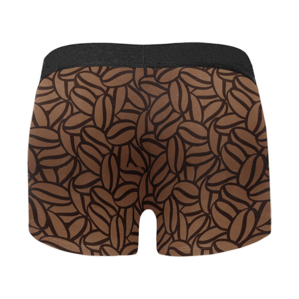 coffee bean pattern Men's All Over Print Boxer Briefs Men's Underwear