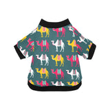 Camel pattern All Over Print Pet Dog Round Neck Fuzzy Shirt