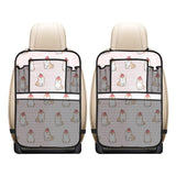 Cute Shiba Inu Dog Apple pattern Car Seat Back Organizer