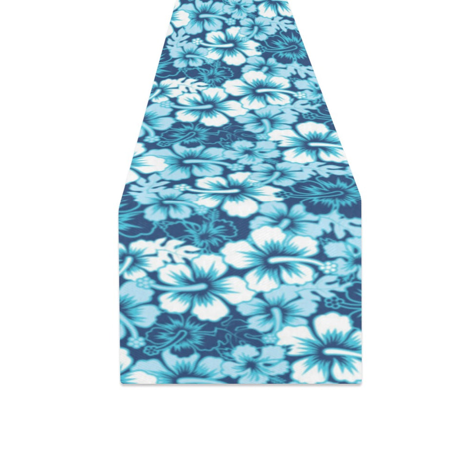 Hibiscus Pattern Print Design 03 Table Runner