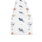 Cute helicopter star pattern Table Runner