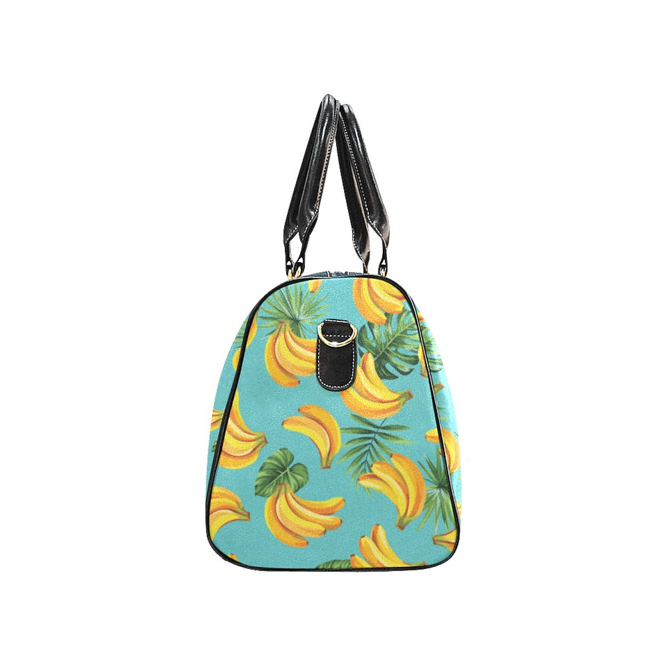 Banana Palm Leaves pattern background Travel Bag