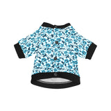 Hibiscus Pattern Print Design 04 All Over Print Pet Dog Round Neck Fuzzy Shirt