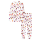 Giraffe Pattern Print Design 02 Women's All Over Print Pajama Set