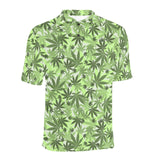Canabis Marijuana Weed Pattern Print Design 01 Men's All Over Print Polo Shirt