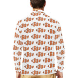 Clown Fish Pattern Print Design 05 Men's Long Sleeve Polo Shirt