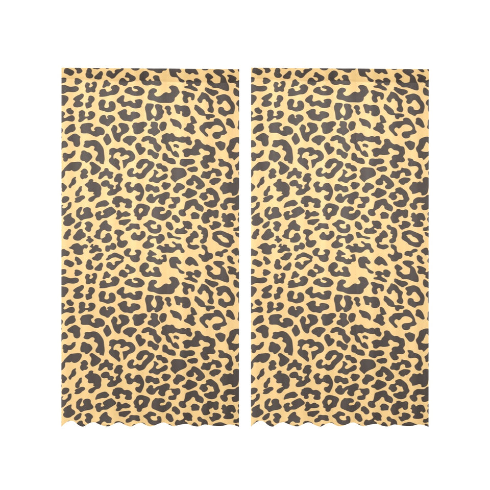 Leopard skin print Gauze Curtain