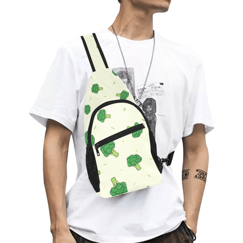 Broccoli pattern All Over Print Chest Bag