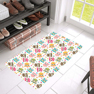 Color cute owl pattern Doormat