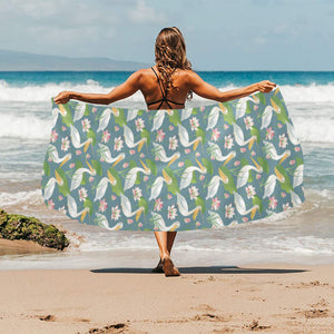 Pelican Pattern Print Design 04 Beach Towel