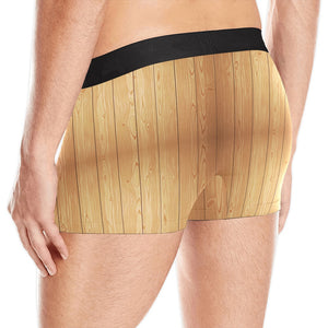 Wood Printed Pattern Print Design 05 Men's All Over Print Boxer Briefs Men's Underwear