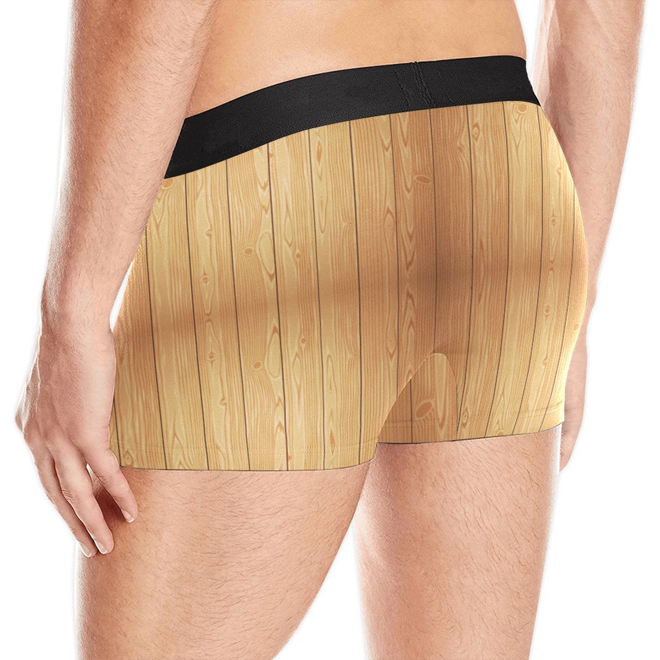 Wood Printed Pattern Print Design 05 Men's All Over Print Boxer Briefs Men's Underwear