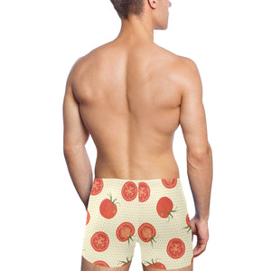 Tomato dot background Men's Swimming Trunks