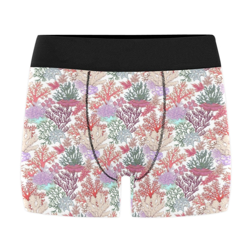 Coral Reef Pattern Print Design 03 Men's All Over Print Boxer Briefs Men's Underwear