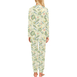 Hand drawn sea turtle fish pattern Women's All Over Print Pajama Set