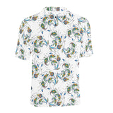 Peacock feather pattern Men's All Over Print Polo Shirt