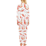 Watercolor Koi Fish Carp Fish pattern Women's All Over Print Pajama Set