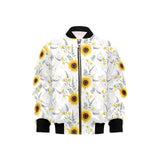 beautiful sunflowers pattern Kids' Boys' Girls' Bomber Jacket
