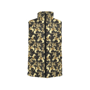 Goldfish Pattern Print Design 01 Women's Padded Vest