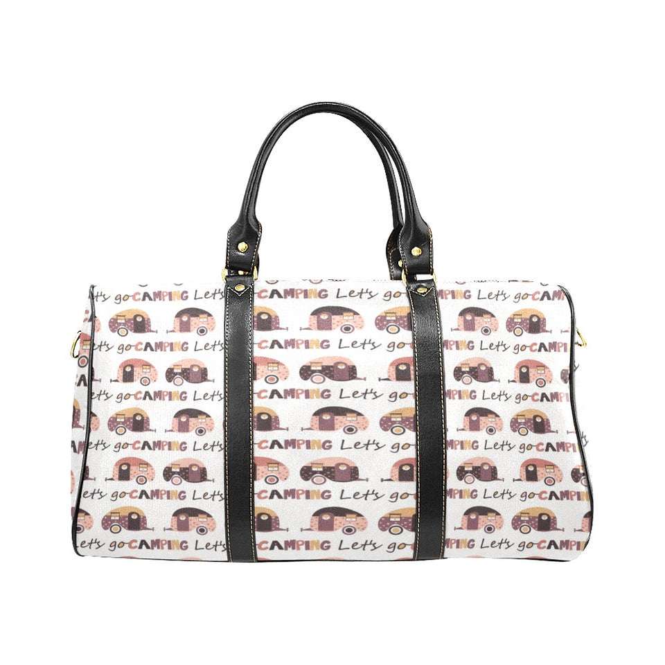 Camper Van Pattern Print Design 01 Travel Bag